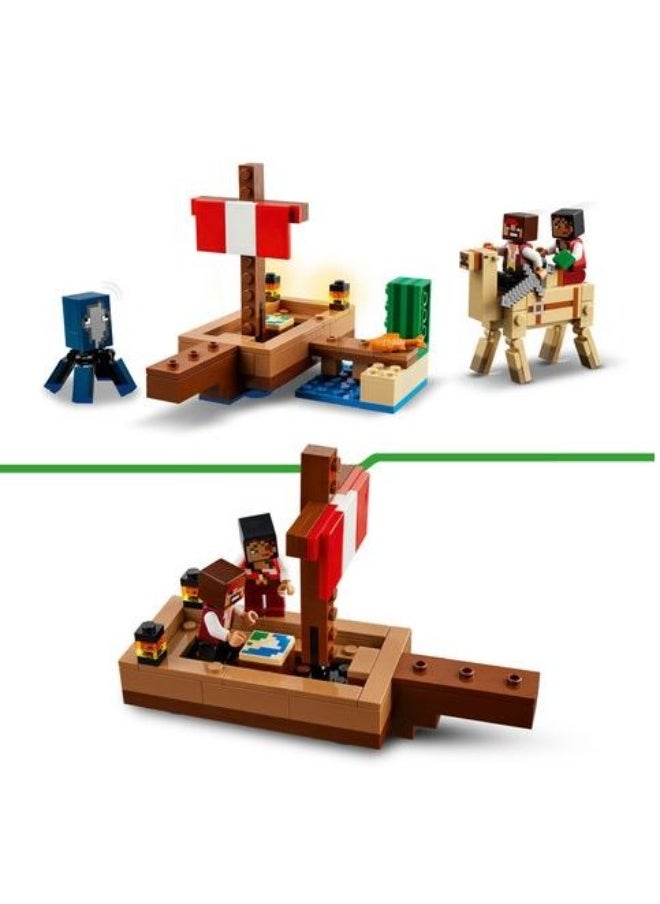 LEGO Minecraft The Pirate Ship Voyage Building Toy Set 21259
