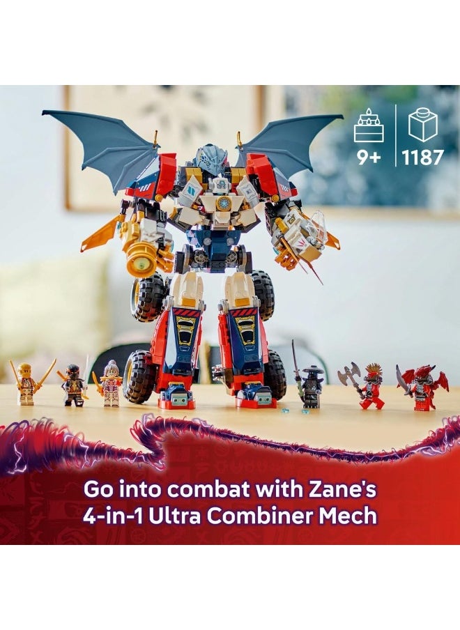 LEGO Ninjago Zane's Ultra Combiner Mech Building Toy Set 71834