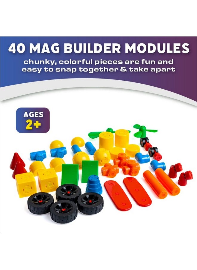 Mag Builder Building Toy Play Set, 40 Pieces