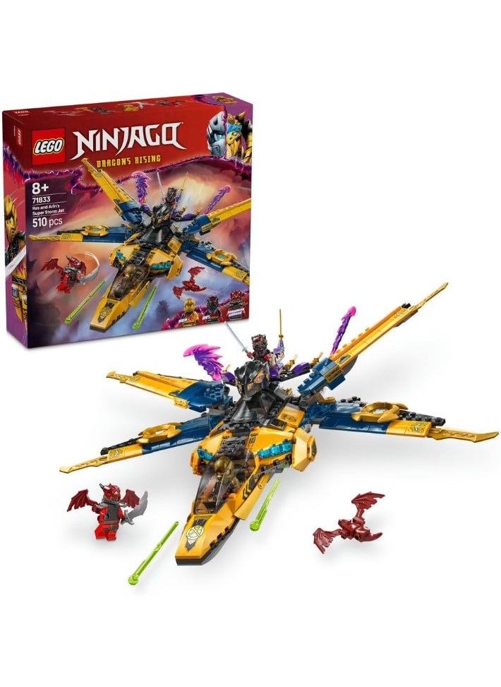 LEGO Ninjago Ras And Arin's Super Storm Jet Building Toy Set 71833