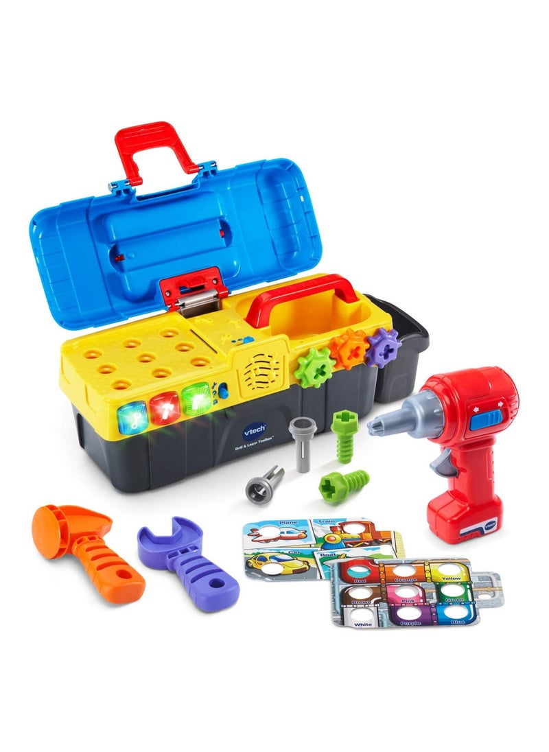 Drill & Learn Toolbox - Interactive Educational Playset with Music & Lights