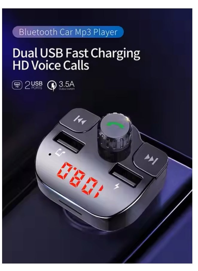 Wireless FM Transmitter Car Bluetooth Speaker Mp3 Player Handsfree Kit