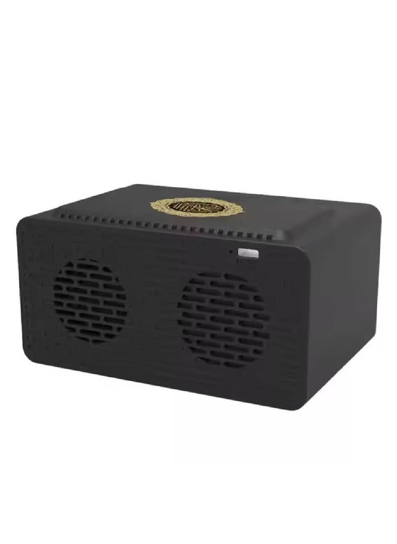 Quran Speaker With Azan Clock Alarm Clock Radio With Bluetooth Speaker Alarm Clocks Bedside Powerful Battery Backup And USB Port With App Control LED Display Clock With 8GB Storage SQ808