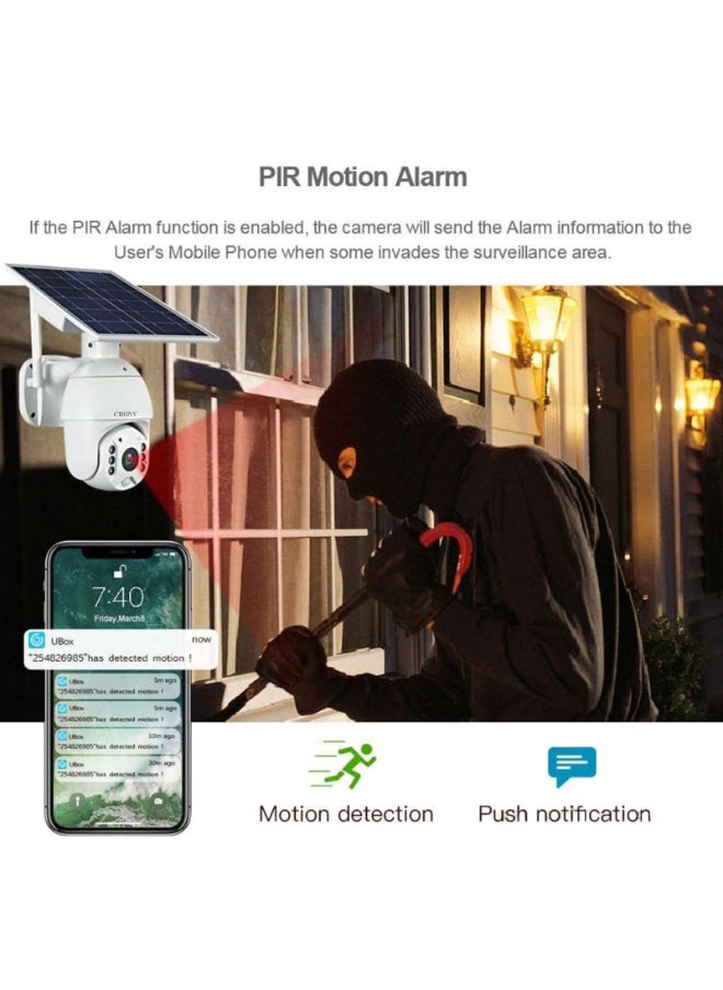 RBX-S10 5MP Solar/Battery-Powered 4G Security Camera – 1080P Resolution, 360° PTZ, Full Color Night Vision, IP65 Waterproof, Two-Way Audio, App Connectivity, TF Card/Cloud Storage, 4x2600mAh Battery, Solar Powered Outdoor Wireless Camera, Solar Security Camera, Wireless Solar Camera for All-Terrain Use, Ring Camera Solar Panel, Reolink Solar Camera, Eufy Solar Camera, Outdoor Surveillance Camera with Solar Power, Wireless Solar Security Camera, 4G Solar Camera Outdoor，Just 4G