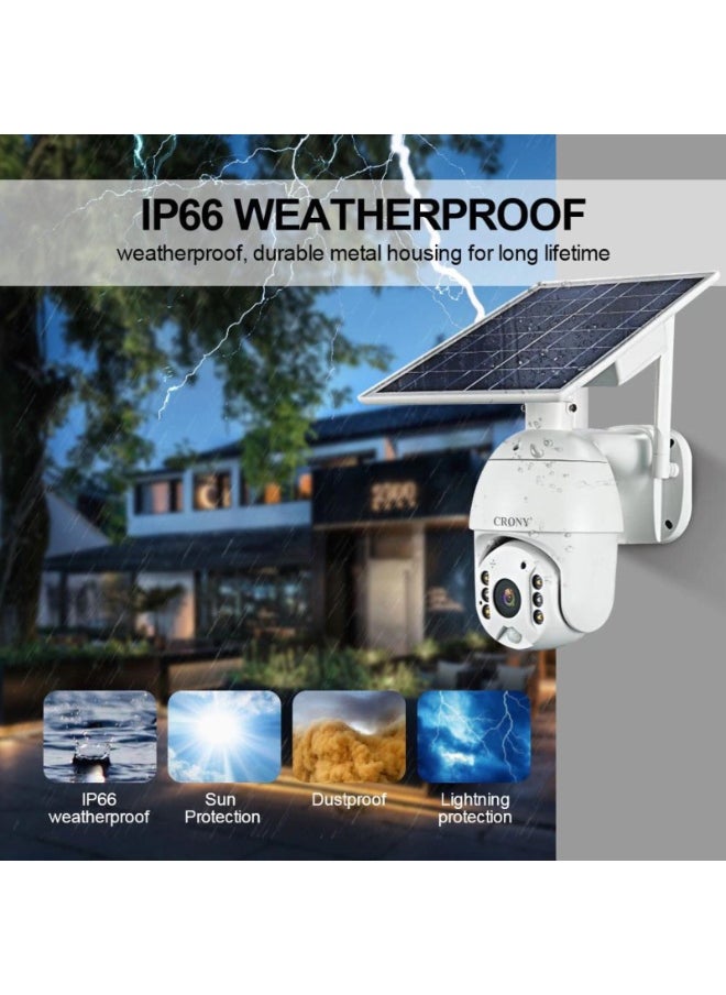 RBX-S10 5MP Solar/Battery-Powered 4G Security Camera – 1080P Resolution, 360° PTZ, Full Color Night Vision, IP65 Waterproof, Two-Way Audio, App Connectivity, TF Card/Cloud Storage, 4x2600mAh Battery, Solar Powered Outdoor Wireless Camera, Solar Security Camera, Wireless Solar Camera for All-Terrain Use, Ring Camera Solar Panel, Reolink Solar Camera, Eufy Solar Camera, Outdoor Surveillance Camera with Solar Power, Wireless Solar Security Camera, 4G Solar Camera Outdoor，Just 4G