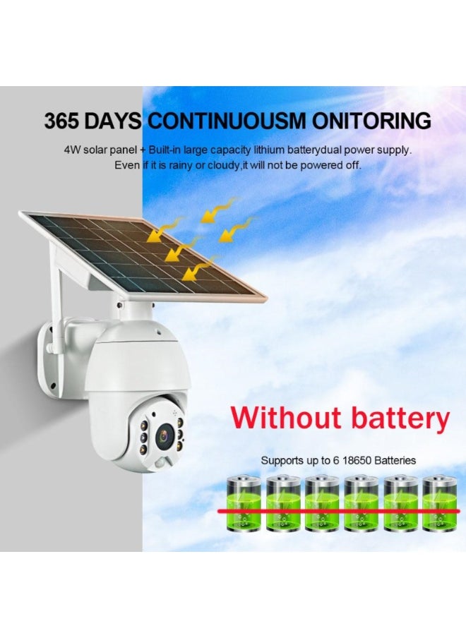 RBX-S10 5MP Solar/Battery-Powered 4G Security Camera – 1080P Resolution, 360° PTZ, Full Color Night Vision, IP65 Waterproof, Two-Way Audio, App Connectivity, TF Card/Cloud Storage, 4x2600mAh Battery, Solar Powered Outdoor Wireless Camera, Solar Security Camera, Wireless Solar Camera for All-Terrain Use, Ring Camera Solar Panel, Reolink Solar Camera, Eufy Solar Camera, Outdoor Surveillance Camera with Solar Power, Wireless Solar Security Camera, 4G Solar Camera Outdoor，Just 4G