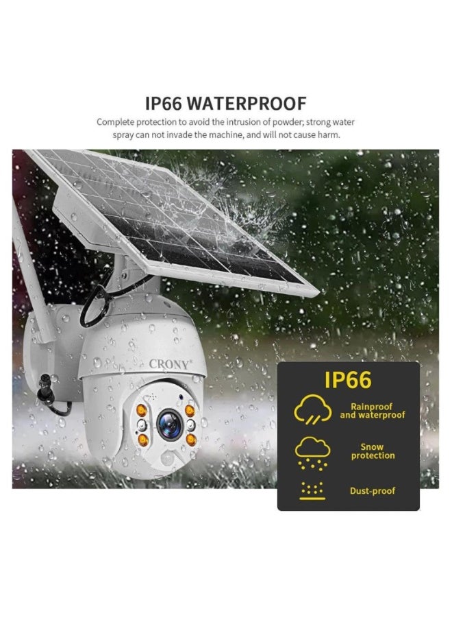 RBX-S10 5MP Solar/Battery-Powered 4G Security Camera – 1080P Resolution, 360° PTZ, Full Color Night Vision, IP65 Waterproof, Two-Way Audio, App Connectivity, TF Card/Cloud Storage, 4x2600mAh Battery, Solar Powered Outdoor Wireless Camera, Solar Security Camera, Wireless Solar Camera for All-Terrain Use, Ring Camera Solar Panel, Reolink Solar Camera, Eufy Solar Camera, Outdoor Surveillance Camera with Solar Power, Wireless Solar Security Camera, 4G Solar Camera Outdoor，Just 4G
