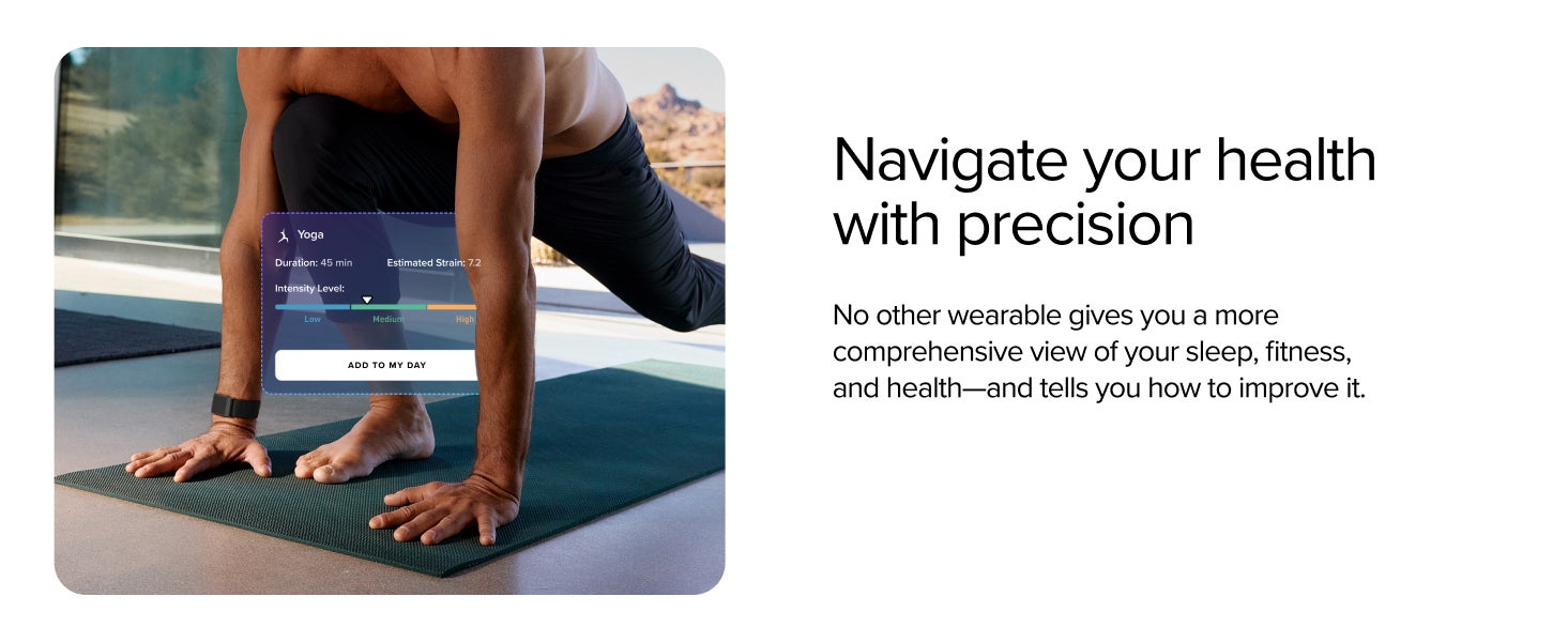 Peak – 12-Month Membership – 5.0 Health and Fitness Wearable – 24/7 Activity and Sleep Tracker with Heart Rate, HRV, Stress Monitor, Personalized Coaching, Healthspan – 14+ Days Battery Life Onyx