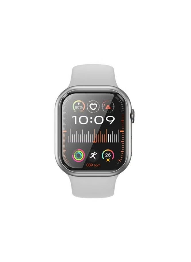 Smartwatch HOCO Y23 Sports Calling Edition – White, 2.02-Inch Smooth Full Touch Screen, Bluetooth V5.0 Smartwatch with Heart Rate & Sleep Monitoring, Waterproof Fitness Tracker, Sedentary Reminder, Call & Message Notifications, Compatible with Android & iOS