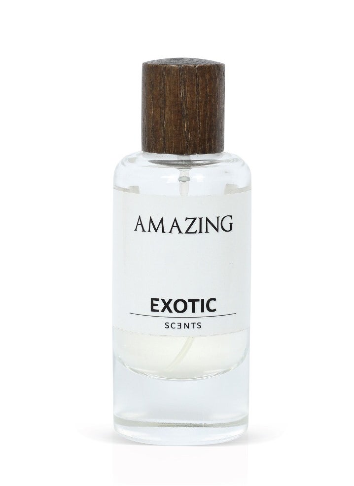 Exotic Scents Amazing Eau de Parfume - 60ml |Woody & Floral Fragrance, Long Lasting