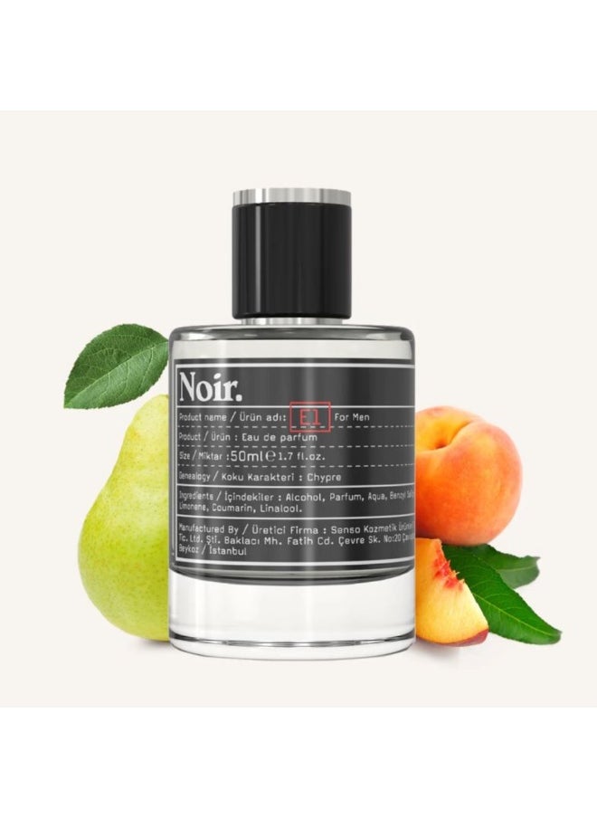 NOIR E1 Men's EDP Perfume- Chypre 50ml | The choice of those who want to create their own legend