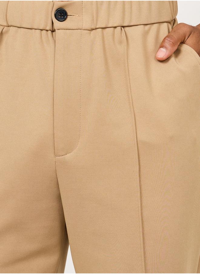 Front Pintuck Knit Trousers