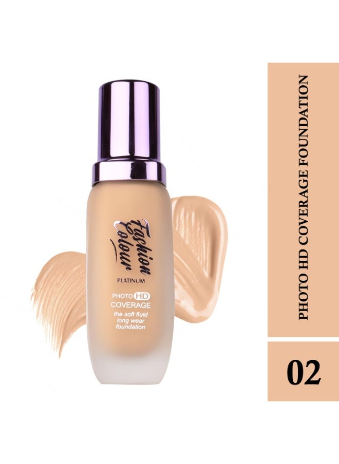 Platinum Photo HD Long Wear Matte Foundation Lightweight Easy Blend Extreme Fairness 45ml