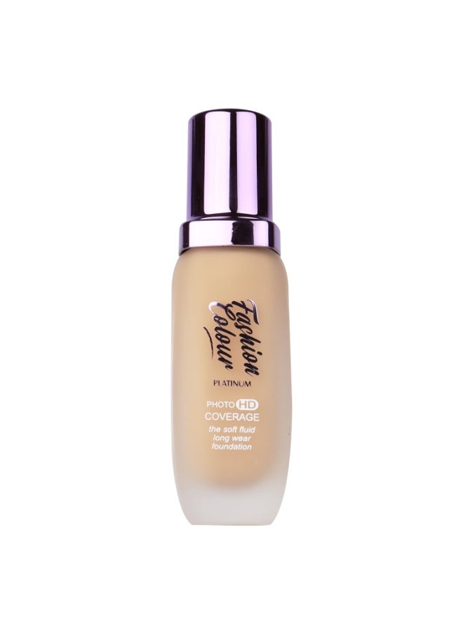 Platinum Photo HD Long Wear Matte Foundation Lightweight Easy Blend Soft Tan 45ml