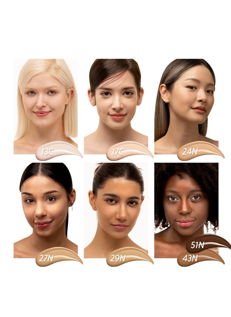 TIRTIR Mask Fit Red Cushion Foundation, Full coverage, Weightless, Skin Fit, Satin Glow Finish, Korean Makeup Cushion Foundation (#23N Sand, 0.63 Fl Oz)