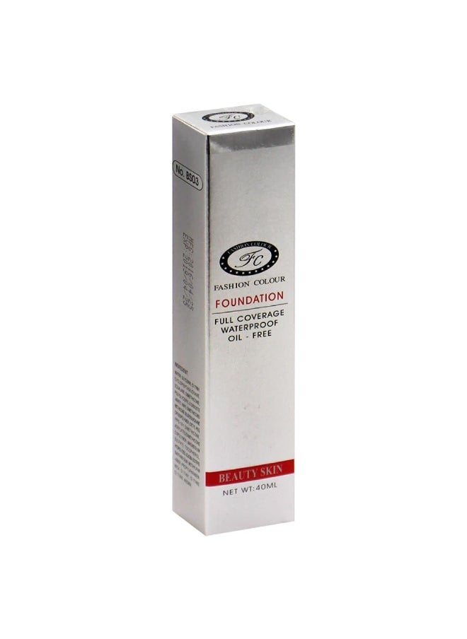 Foundation Full Coverage Waterproof Oil Free Lightweight Long Lasting Upto 24Hrs Natural Matte Shade 01 40ml