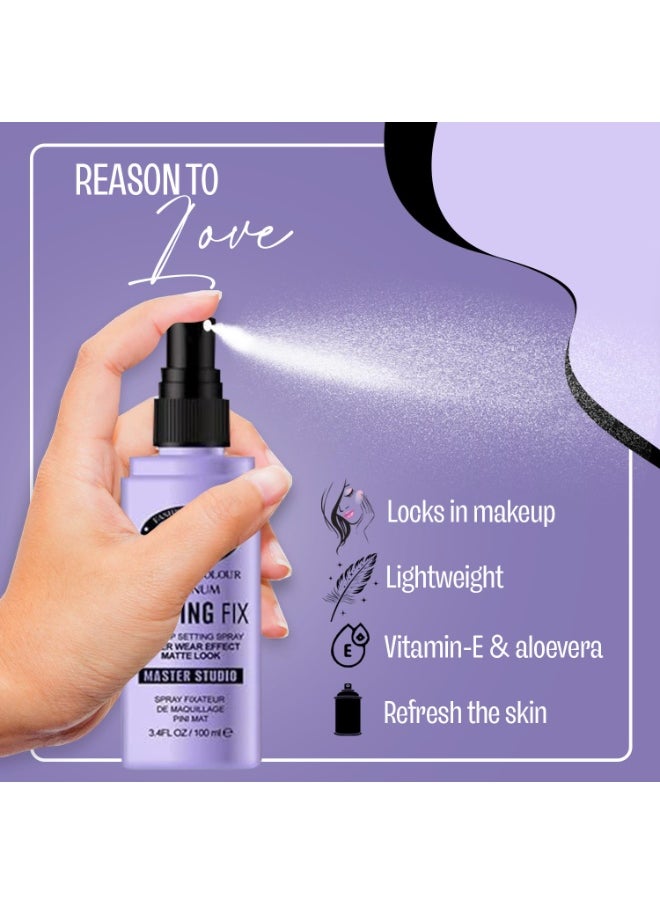 Makeup Setting Spray II Lasting Fix, Super Wear, Matte Look, Waterproof, 100ml