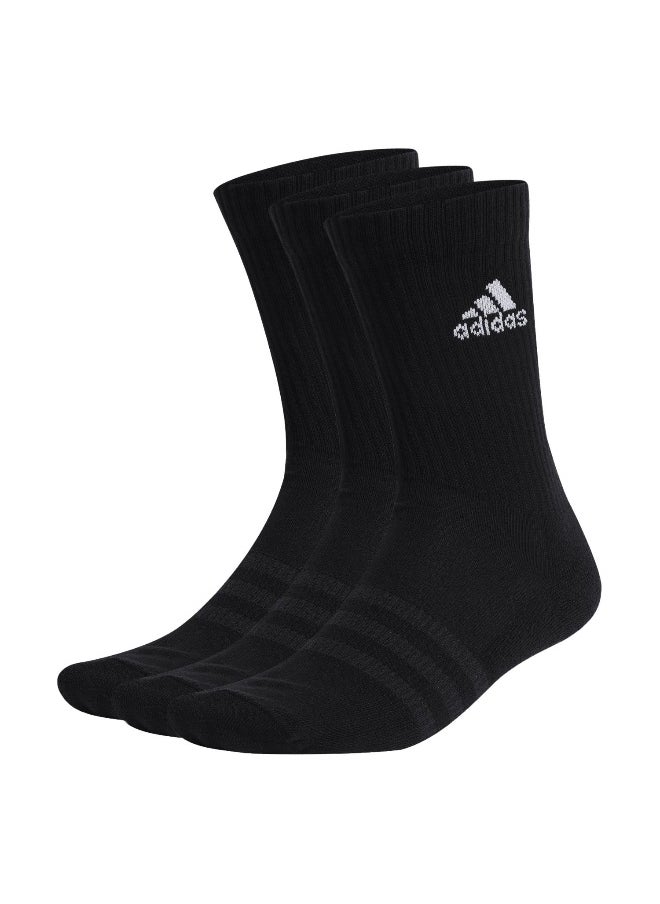 adidas cushioned sportswear 3 pair pack unisex crew socks
