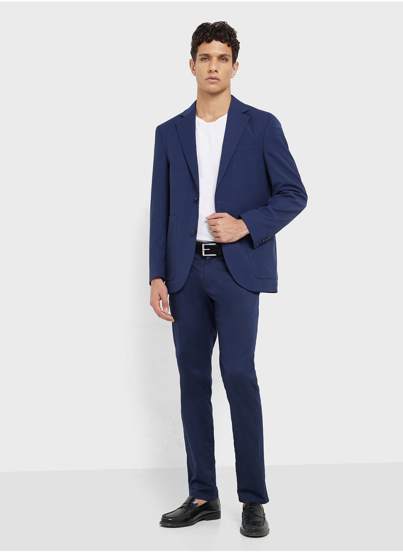 Topman oversized suit jacket in blue