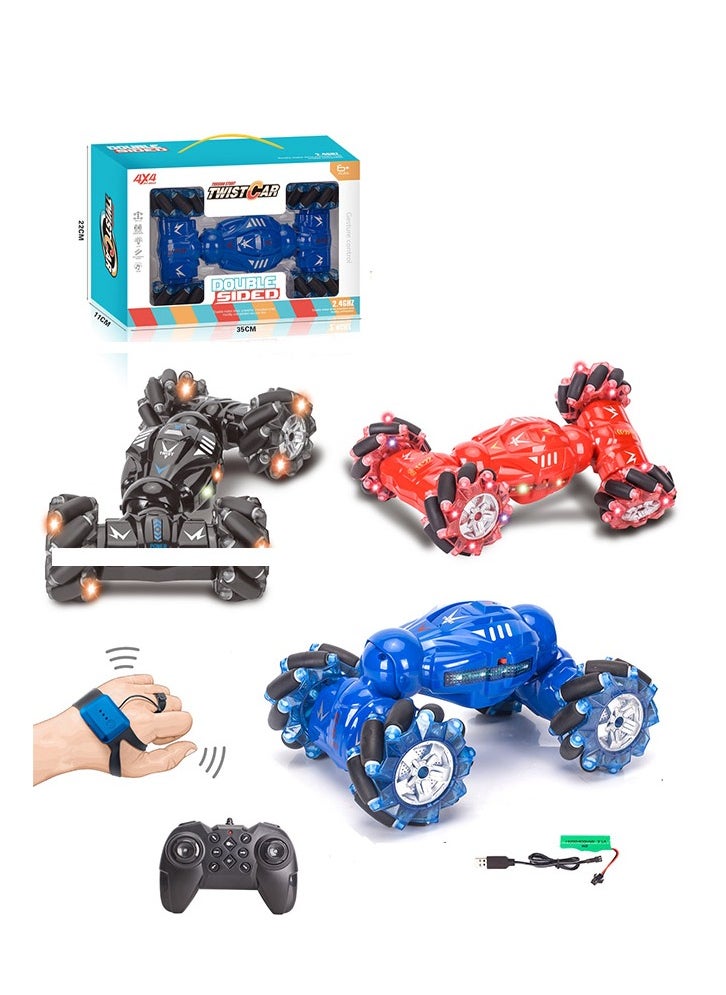16 Channel RC Stunt Car 4WD Twist Remote Control Cars RC Watch Gesture Sensor Electric Toy for Indoor and Outdoor