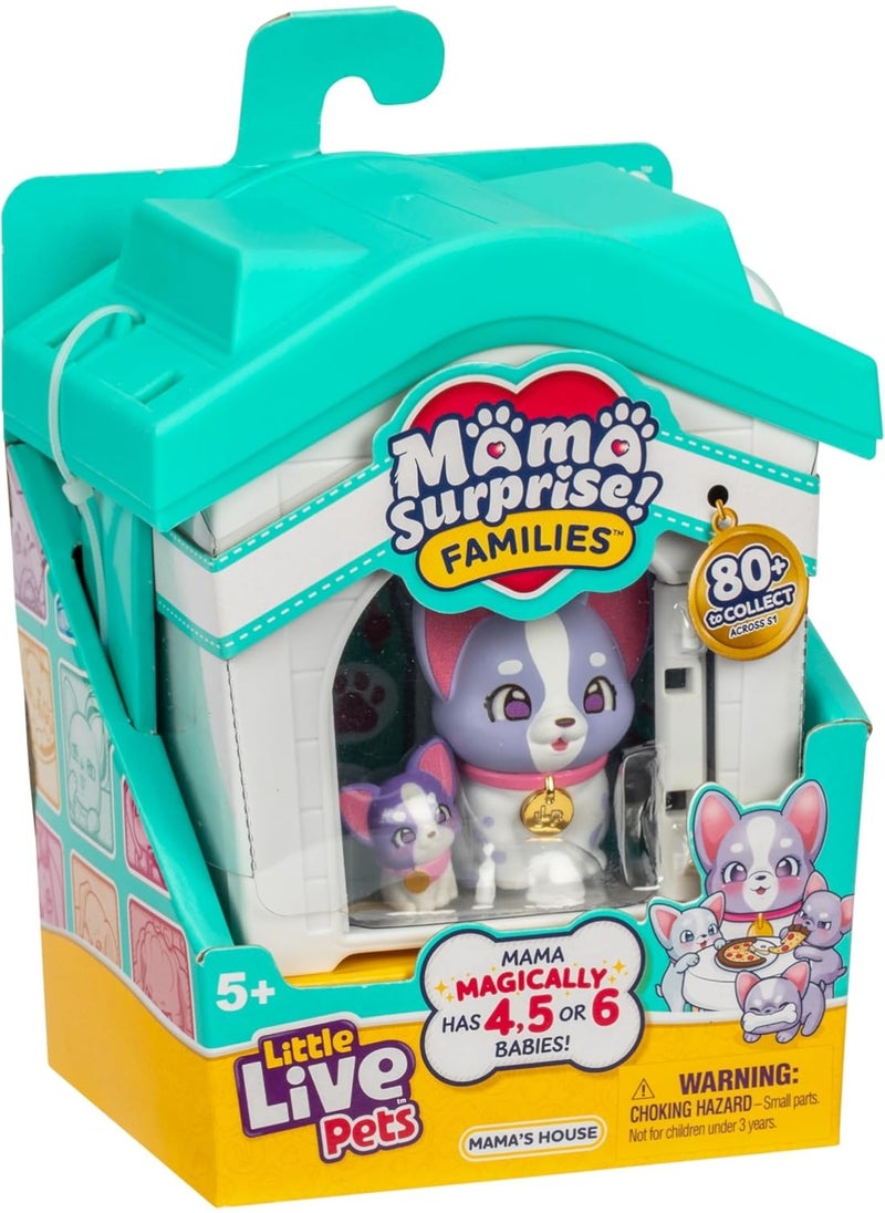 Little Live Pets Mama Surprise Families S1 Mama's House Playset with 5 Babies & Accessories – Non-Electronic