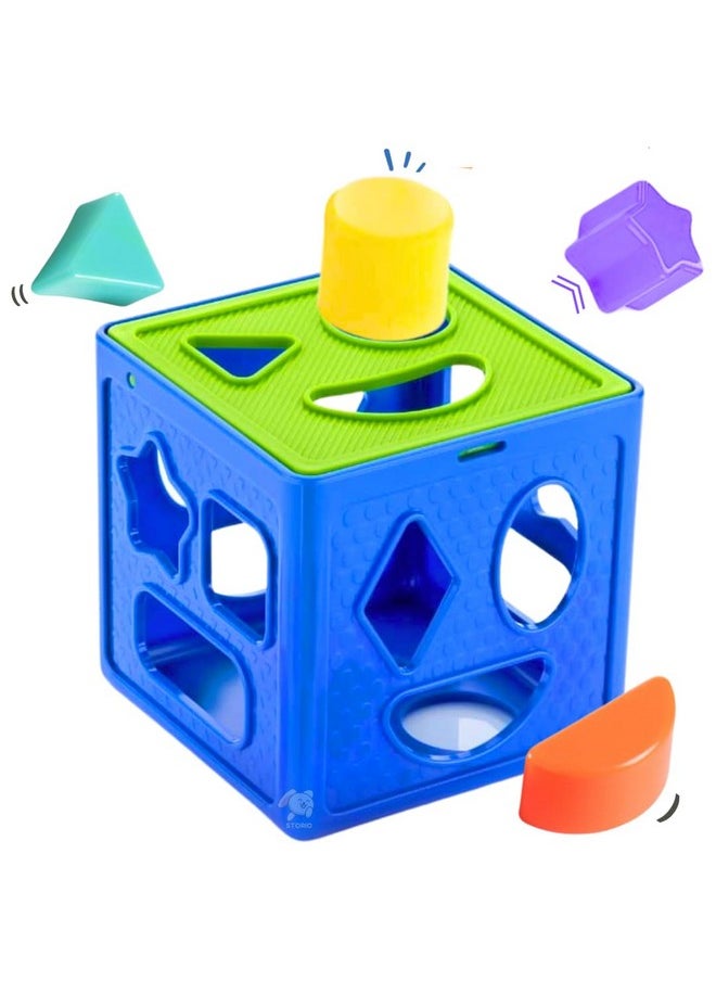 Premium Shape Sorter Cube|Learning&Educational Shape Sorter Toys For Kids Activity|Recognition Game|Sorting&Stacking Toys For Toddlers And Preschoolers|Baby Gift For Toddlers,Multicolor