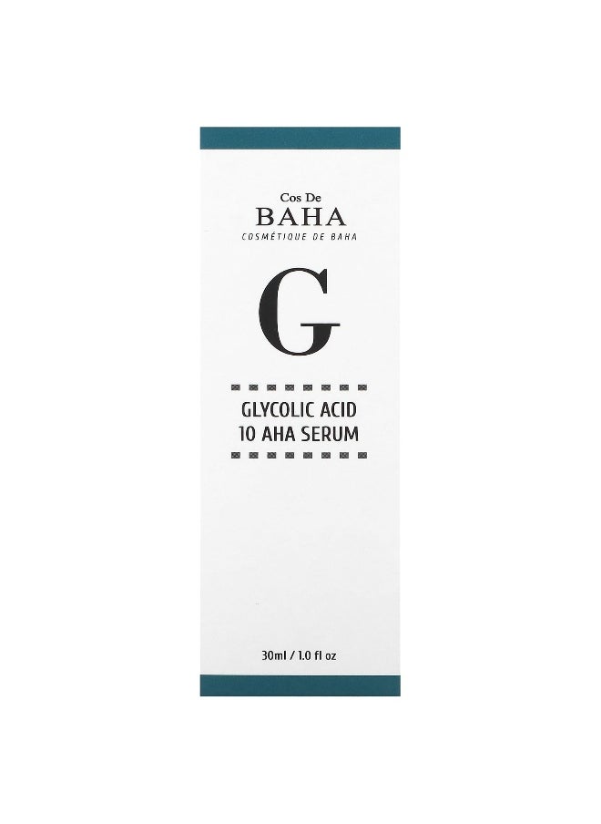 Cos De BAHA, G, Glycolic Acid 10 AHA Serum, 1 fl oz (30 ml)