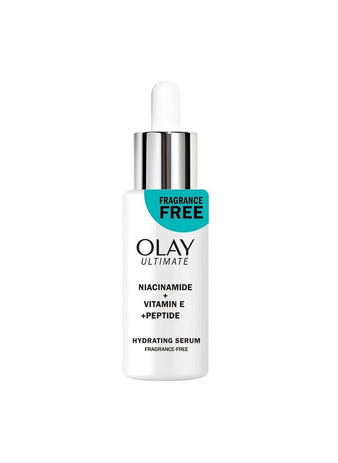 Olay Ultimate Niacinamide + Vitamin E + Peptide 24 Hydrating Serum, 1.3oz (2 Ct)