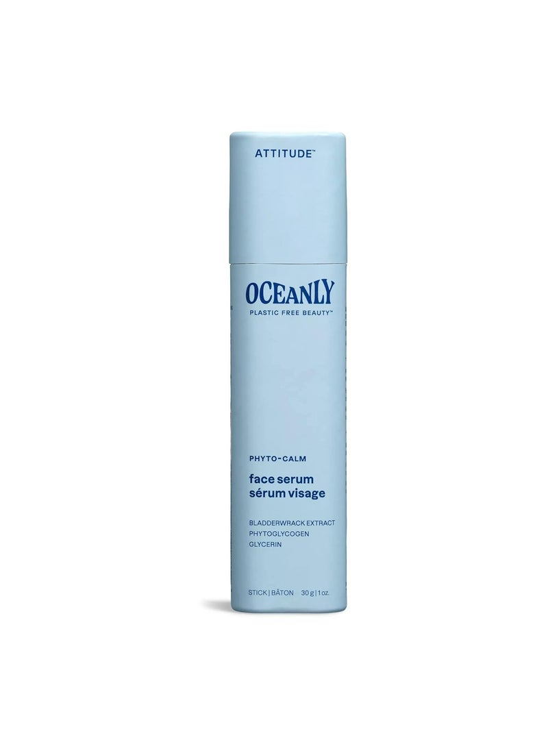 ATTITUDE Oceanly Face Serum Stick, EWG Verified, Plastic-free, Plant and Mineral-Based Ingredients, Vegan and Cruelty-free Beauty Products, PHYTO CALM, Unscented, 1 Ounce