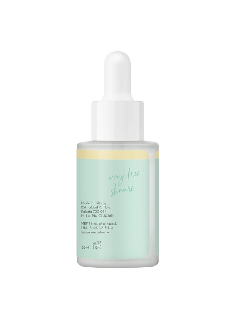 C-Glow Booster Serum - 3% Vitamin C - SPF 15 - Pregnancy-Safe Brightening & Hydrating Face Serum with Elderberry & Tahitian Gardenia for Even Skin Tone & Daily Sun Protection - 30ml