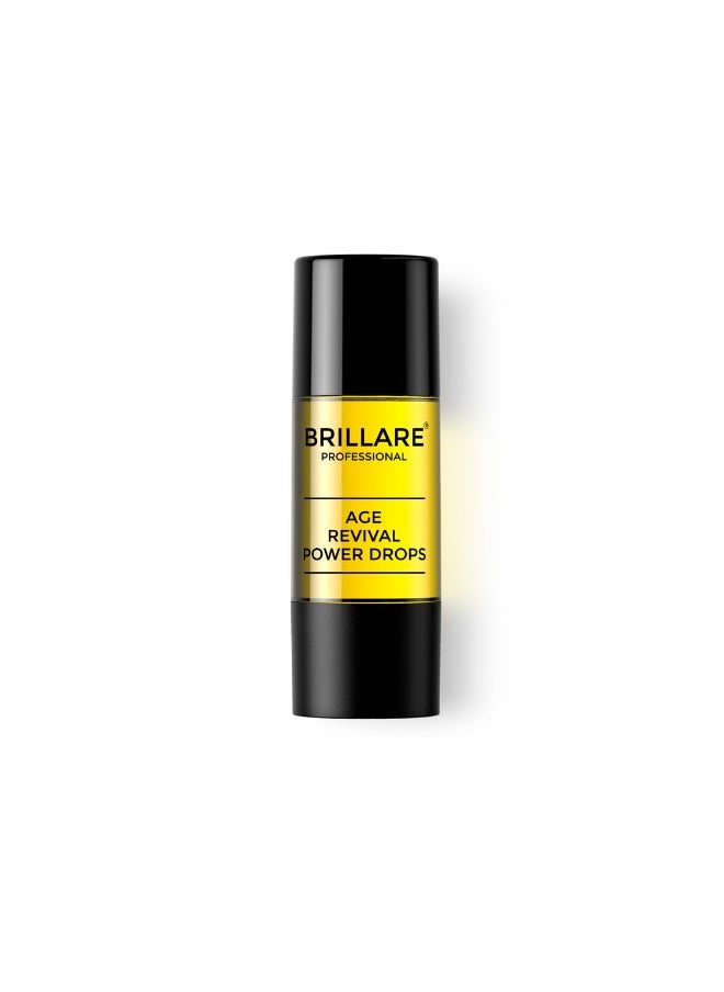 Professional Age Revival Power Drops, 100% Natural Face Serum With Aragn Oil, Rose and Bakuchioil (15 ML), Zero Chemicals