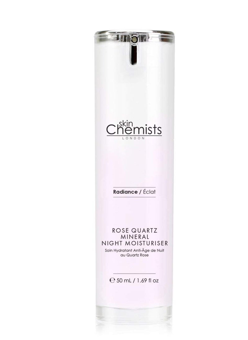 skinChemists London Rose Quartz Mineral Night Moisturizer, 1.69 Ounce