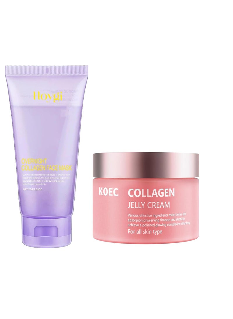 Collagen Jelly Cream + Collagen Night Wrapping Mask
