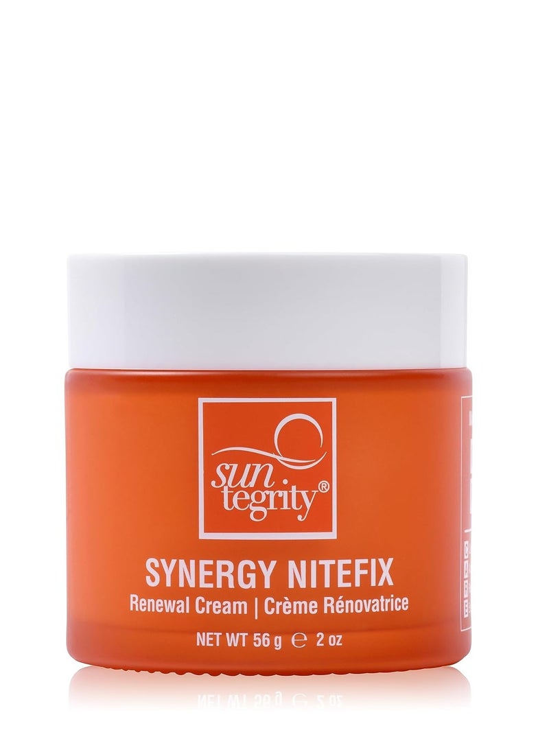 Suntegrity Synergy NiteFix - Renewal Cream, 2oz - use at night and wake up with Wow! skin.