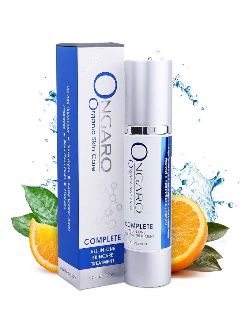 Ongaro Beauty - All-In-One Complete, Anti Aging Face Serum for all 7 Signs of Aging, Anti Wrinkle Serum and Hyaluronic Acid Face Serum with Vitamin C, Skin Moisturizer for Dark Spots - 1.7 Fl oz