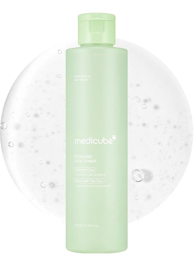 medicube Exosome CICA Toner | Daily Soothing Toner with Exosome CICA, Heartleaf, Tea Tree, 12 Kinds of CICA | Low Irritation, Sebum Care Korean Skin Care, for Stressed Skin (210ml / 7.10 fl.oz.)