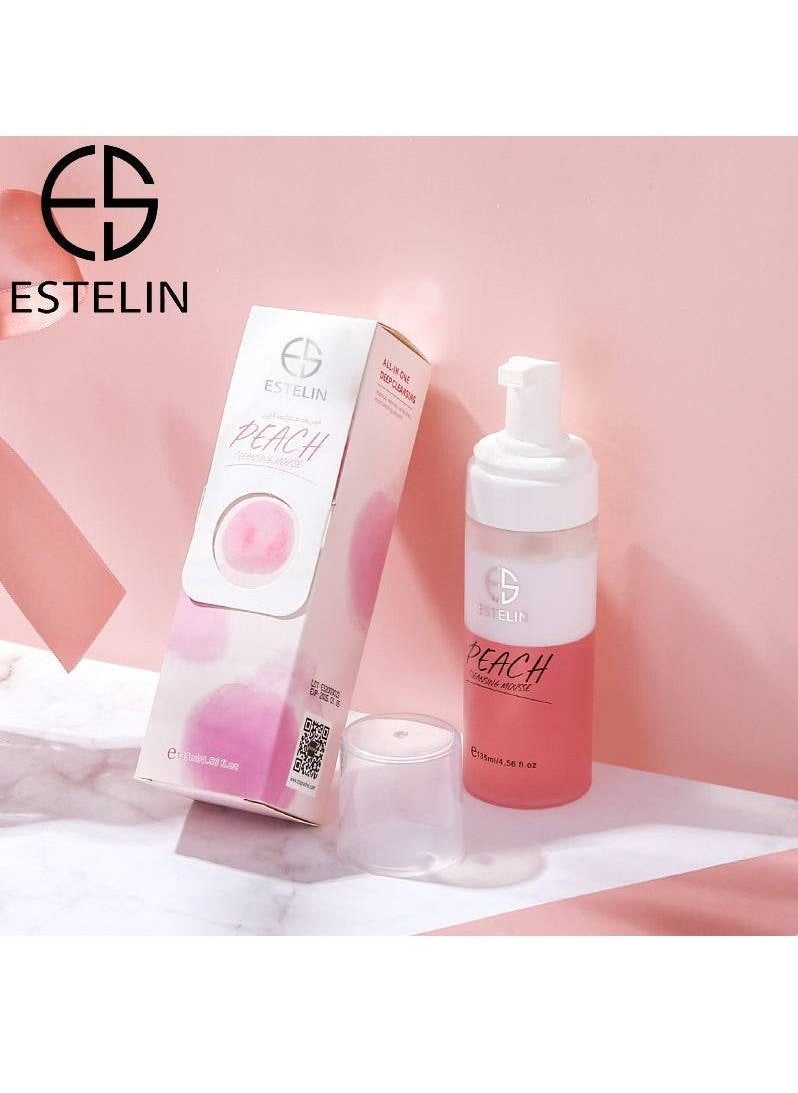 Skin Care Deep Cleaning Pore Cleaning Peach Cleansing Mousse 135ml