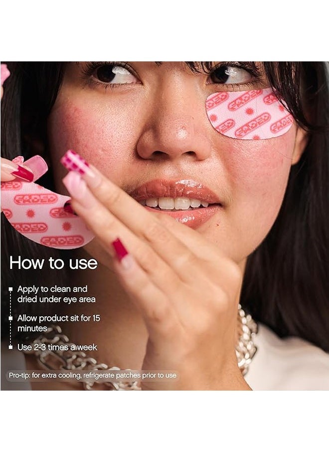 Brightening and Cleaning Eye Masks 6 Pairs, Patches to Depuff, Hydrate, Brighten and Cool, Reduce Dark Circles and Fine Lines, Faded Brightening Under Eye Masks