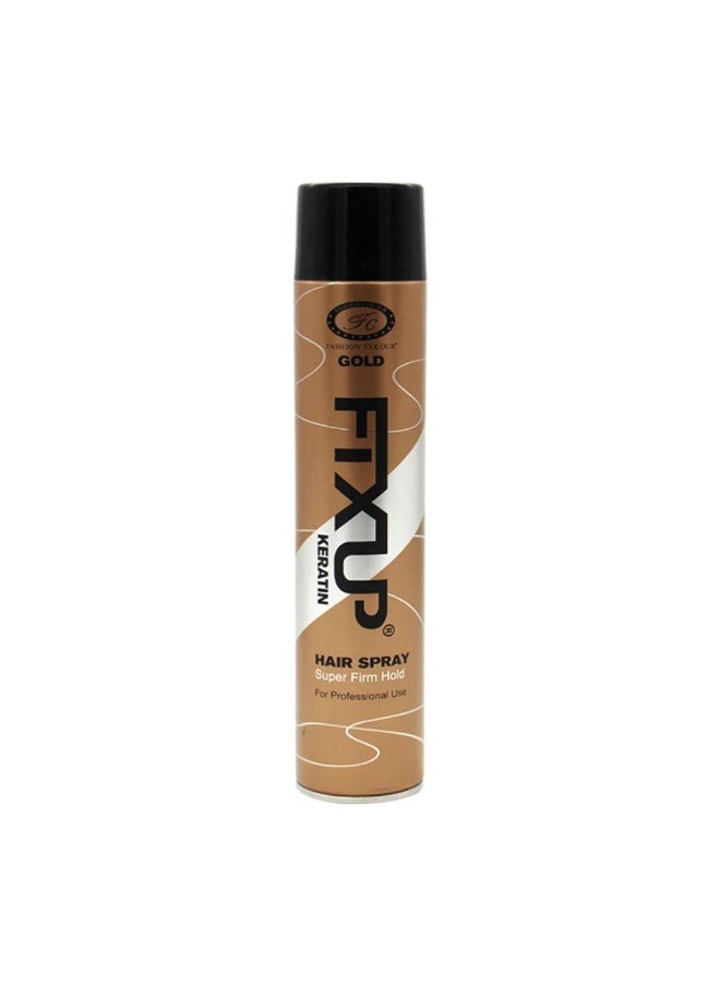 Gold Fixup Keratin Super Firm Hold Hair Spray 400ml
