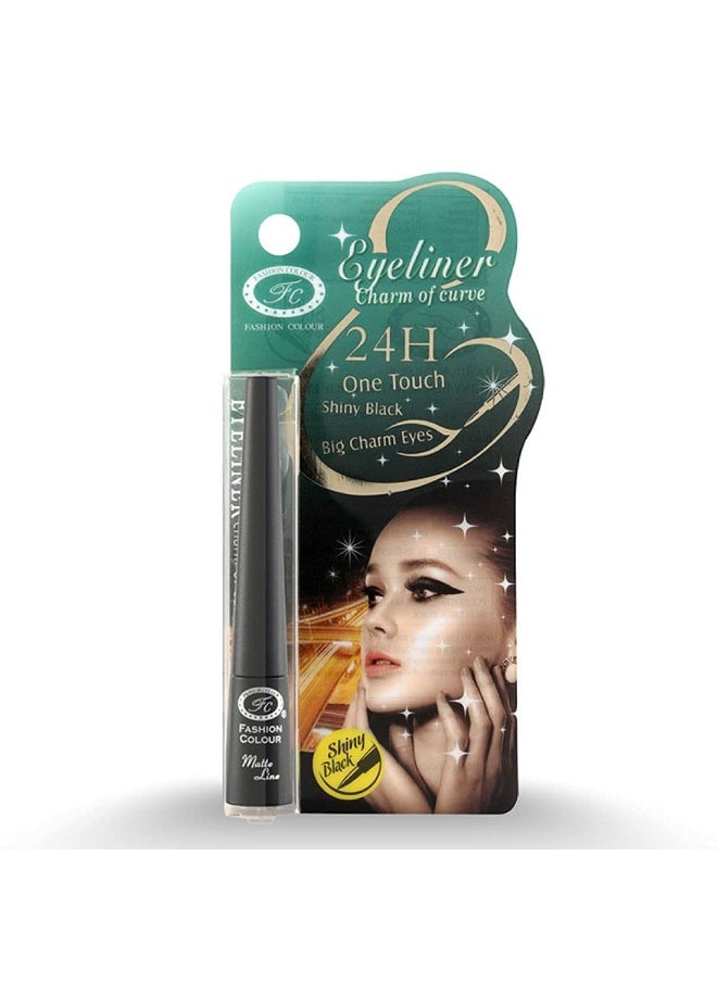 Charm of Curve Eyeliner Quick Dry Matte Waterproof 24Hr Long Lasting 3g