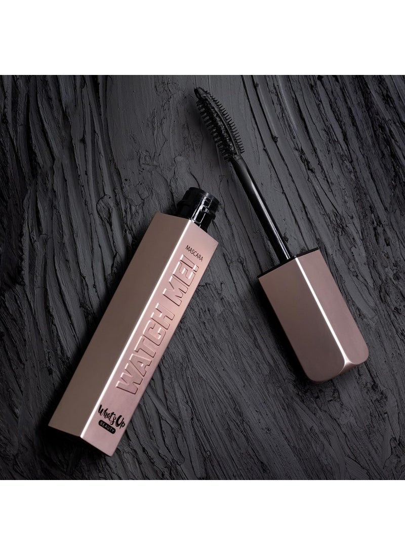 Whats Up Beauty - Watch Me! Black Volumizing and Lengthening Black Mascara Clean Made in Italy Cruelty Free Eye Makeup