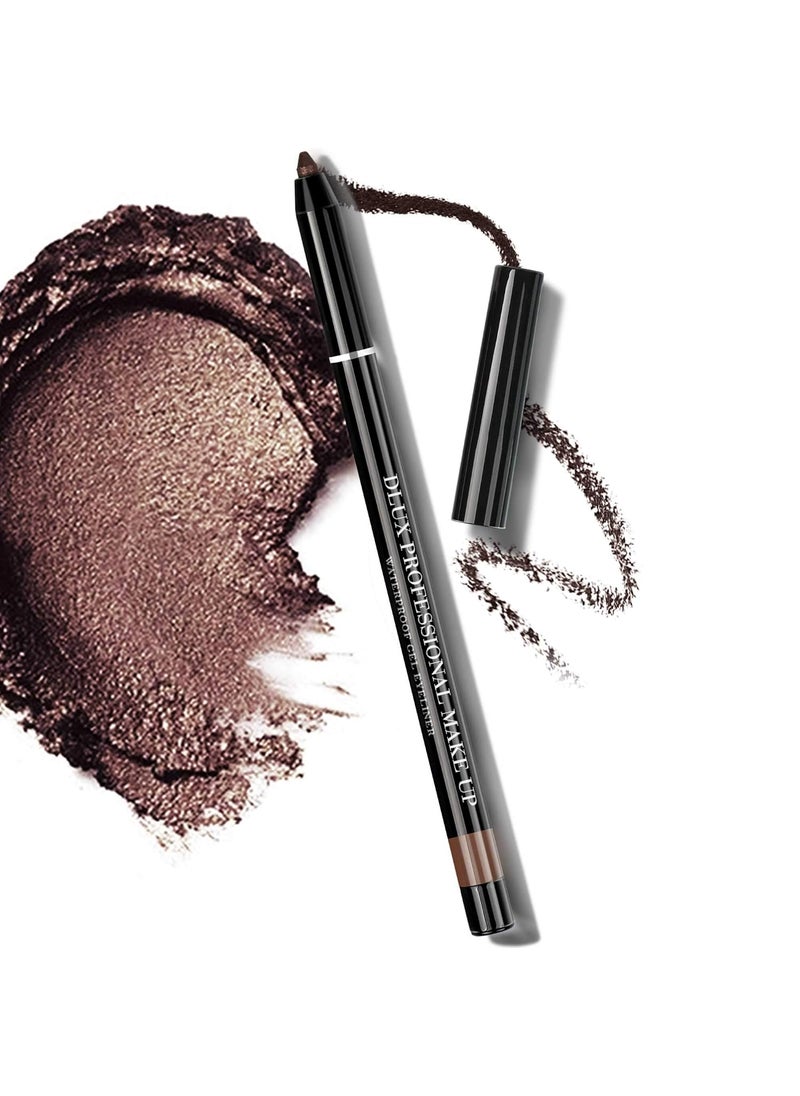 Gel Eyeliner - 4g Stick Eye liner, Waterproof Pencil Gel Liner, Smooth Cream Eye shadow, Smudge-Free, Long-Lasting, Intense Colours, Easy To Use Korean Cosmetic