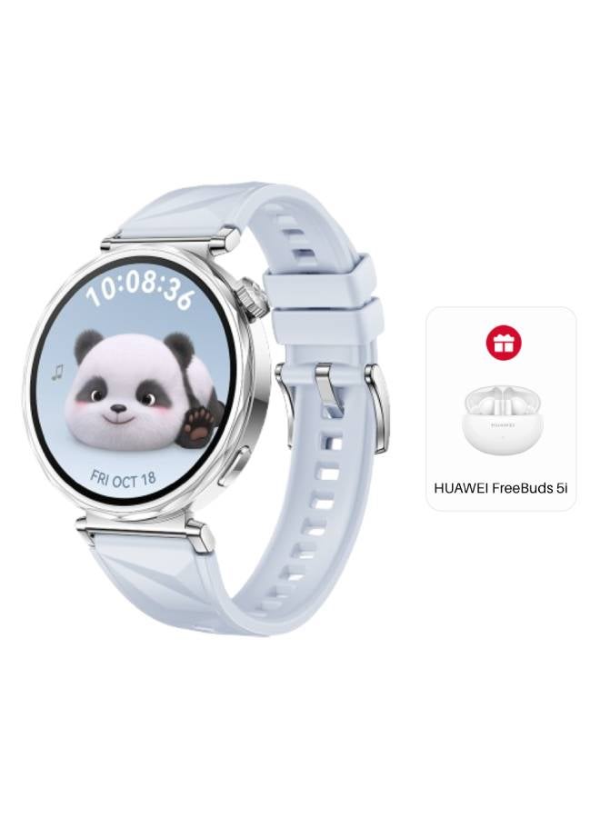 WATCH GT5 41mm Smartwatch, up to 7 Days Battery Life, All-new Running and Cycling Sports Smart Watch, Sharp-Edged Design Watch, Health Tracking, Compatible with iOS and Android (with Freebuds 5i) Blue