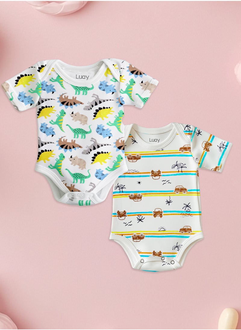 100% Organic Cotton  Based Onesies | Sleepsuits| Night Suits|Jumpsuit | Wondersuit for Baby Boys & Baby Girls, New-Born, infants,Toddlers_ Including Vibrant Pattren & Colors Create festive look