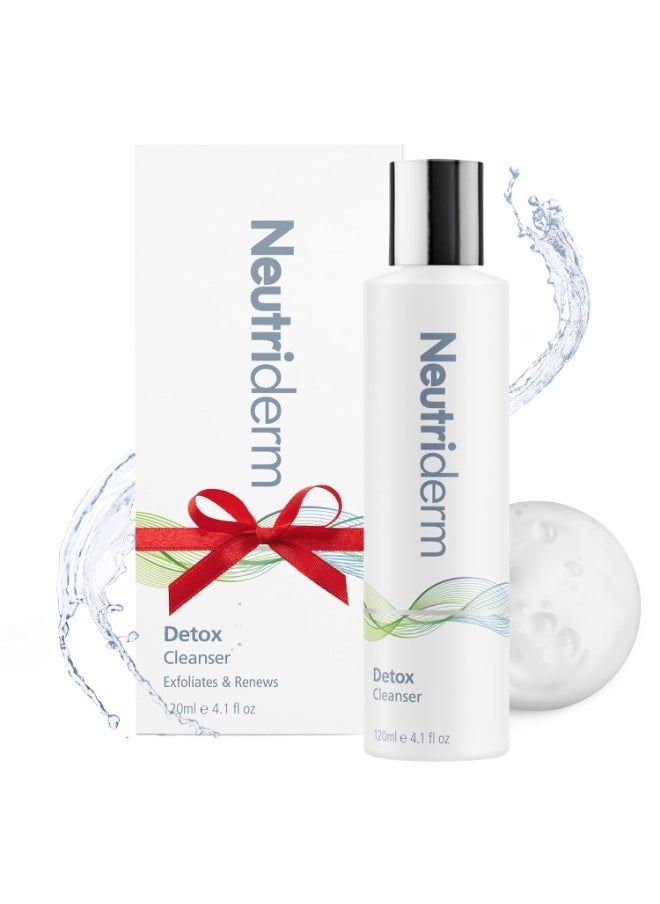 Detox Facial Cleanser,Gentle Exfoliating Face Cleanser With Glycolic Acid&Sodium Pca For Glowing Skin,Ultra Hydrating Facial Wash-Glycolic Acid Face Wash For Normal To Oily Skin-120 Ml