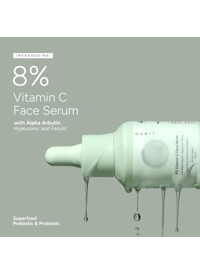 Radiant & Clear Skin Kit | With Niacinamide & Hyaluronic Face Wash, 8% Vitamin C & Alpha Arbutin Face Serum | Boosts Glow, Reduces Pigmentation & Dark Spots | Men & Women, All Skin Types, 130ml