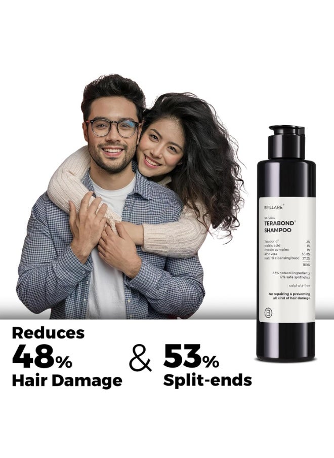 Bond Repair Shampoo | With Vegan Keratin + Peptides | 100% Damage Repair in 1 Wash | 17X Smoother, Softer, Frizz Free Hair | Repairs Dry, Heat & Chemically Treated Hair (200 ml)