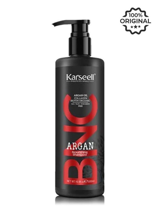 karseell argan oil collagen biotin organic nourishing shampoo 500 ml