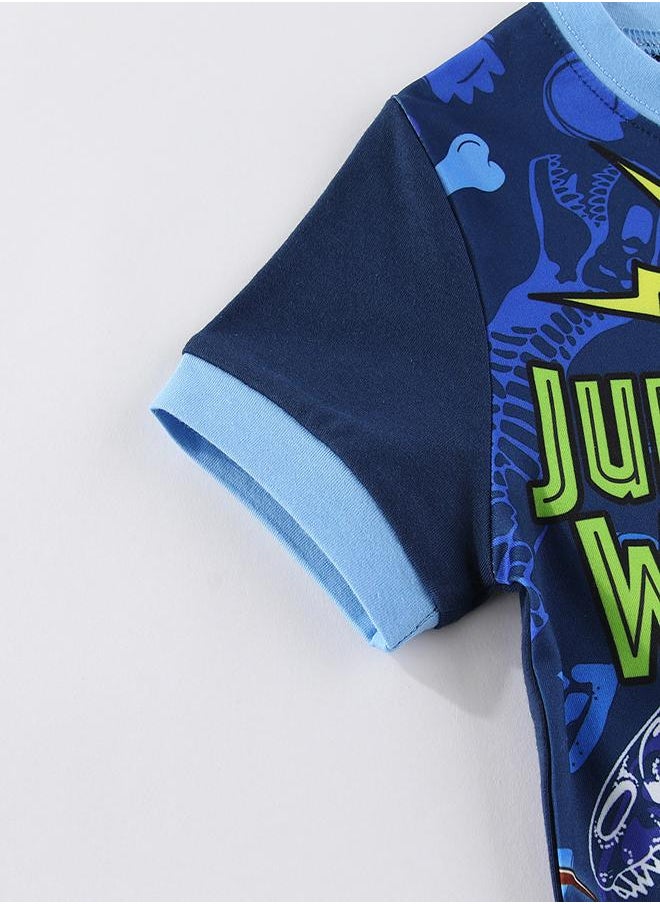Jurassic T-Rex World Explorer Pajama Set