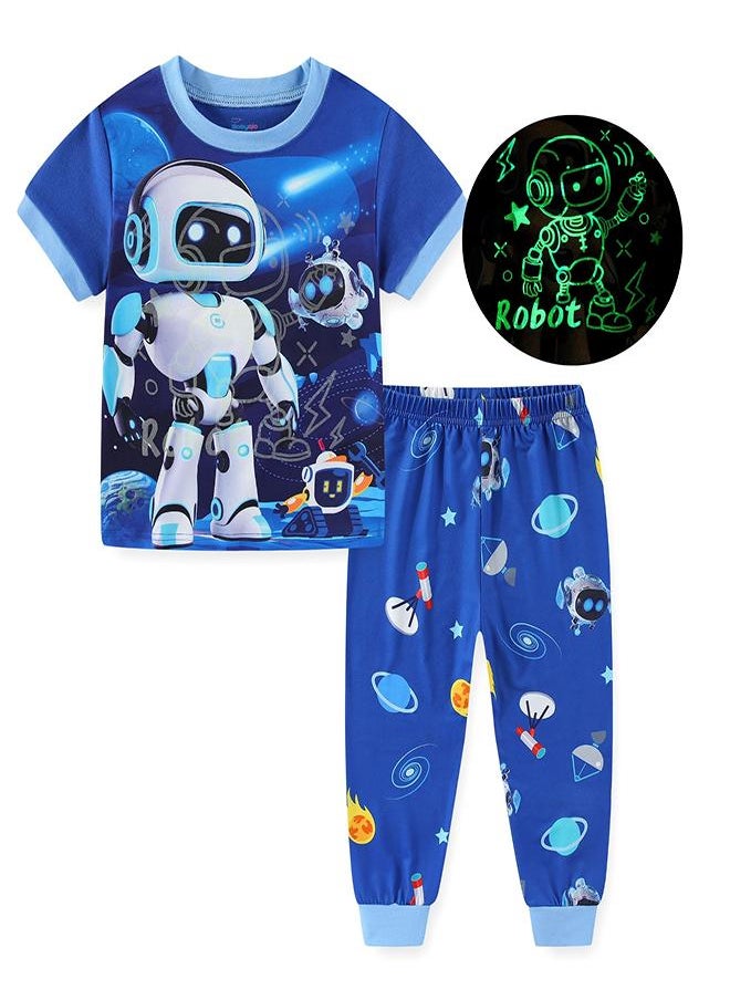 Robot Heroes in Outer Space Pajama Set